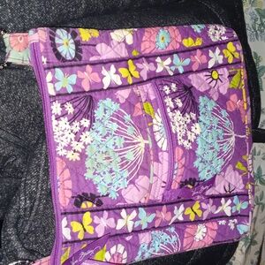 VERA BRADLEY FLOWERS AND BUTTERFLY CROSSBODY BAG